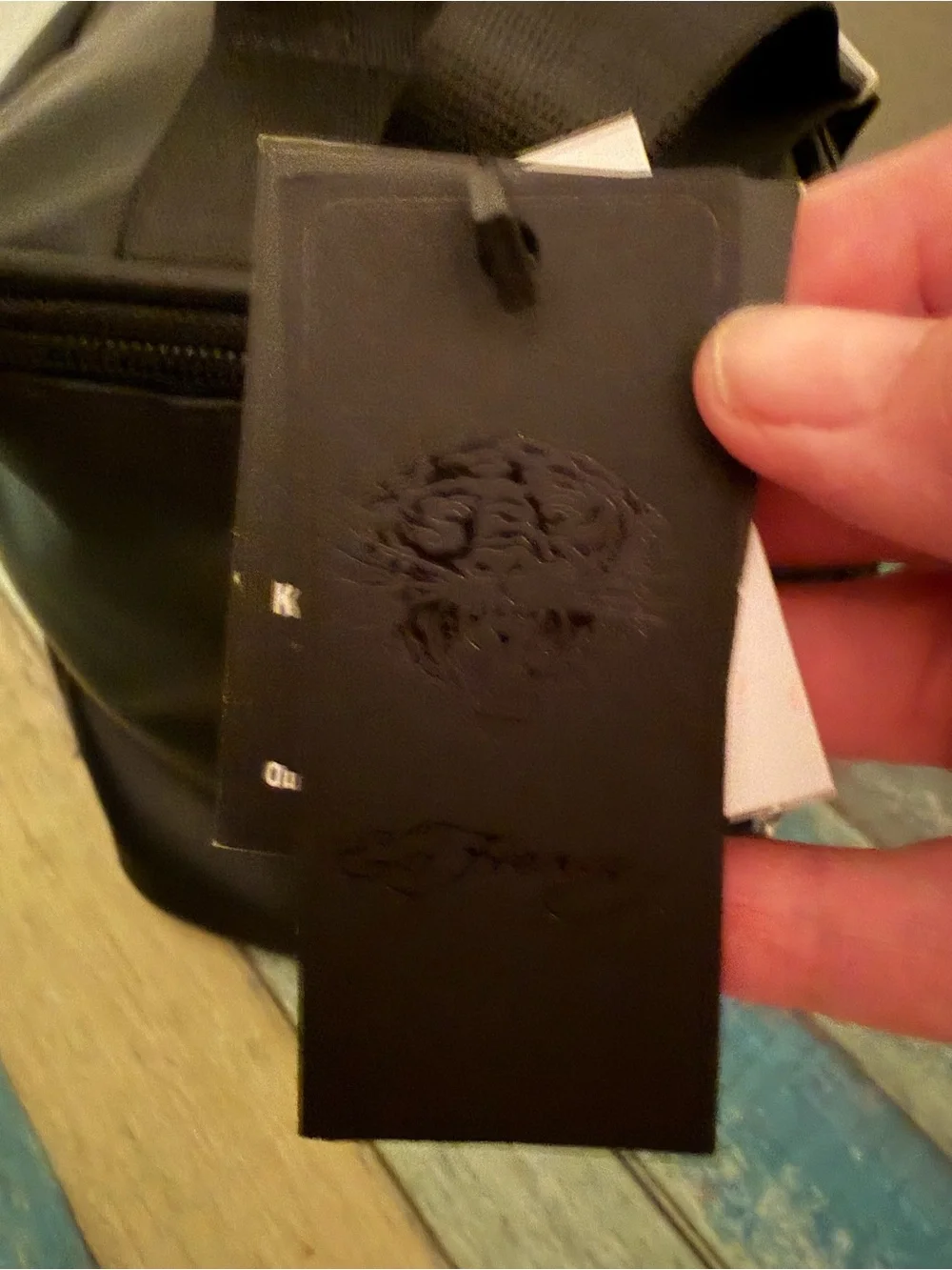 Ed Hardy Black Carry Case with Embossed Tiger Logo!! LSU!! Great for Fans of LSU